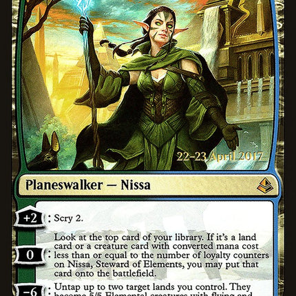 Nissa, Steward of Elements [Amonkhet Prerelease Promos]