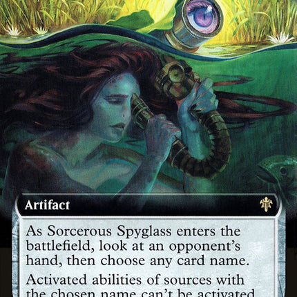 Sorcerous Spyglass (Extended Art) [Throne of Eldraine]