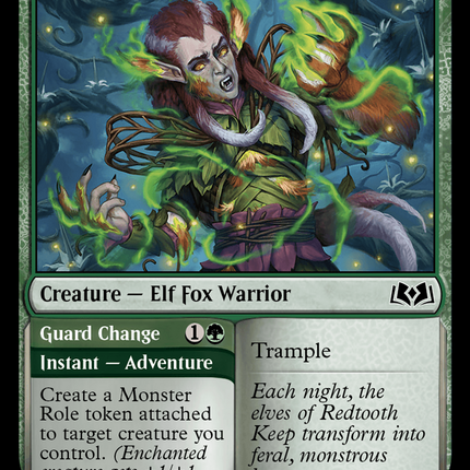 Ferocious Werefox // Guard Change [Wilds of Eldraine]