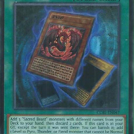 Sacred Beasts Released [CORI-EN047] Super Rare