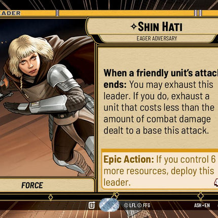 Shin Hati - Eager Adversary (280) (Hyperspace) (280) [Ashes of the Empire]