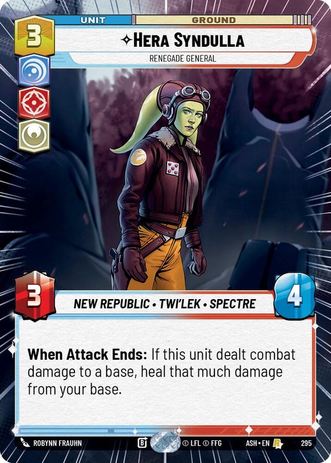 Hera Syndulla - Renegade General (295) (Hyperspace) (295) [Ashes of the Empire]