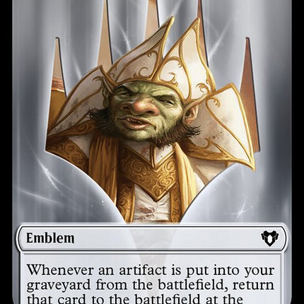 Thopter // Emblem - Daretti, Scrap Savant Double-Sided Token [Commander Masters Tokens]