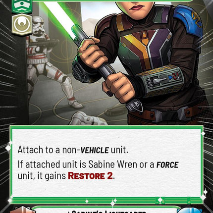 Sabine's Lightsaber - Not Alone (378) (Hyperspace) (378) [Ashes of the Empire]