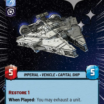 Reinforcing Light Cruiser (553) (Hyperspace Foil) (553) [Ashes of the Empire]
