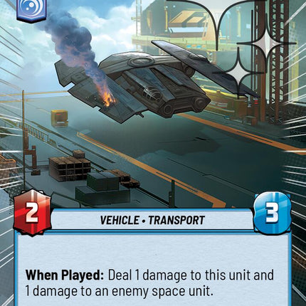 Battered Haulcraft (573) (Hyperspace Foil) (573) [Ashes of the Empire]