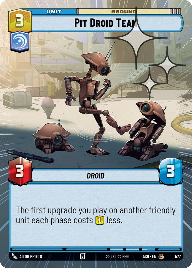 Pit Droid Team (577) (Hyperspace Foil) (577) [Ashes of the Empire]