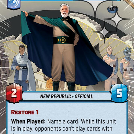 Ryder Azadi - Restored Governor (579) (Hyperspace Foil) (579) [Ashes of the Empire]