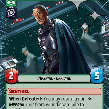 Moff Gideon - Remnant Commander (599) (Hyperspace Foil) (599) [Ashes of the Empire]