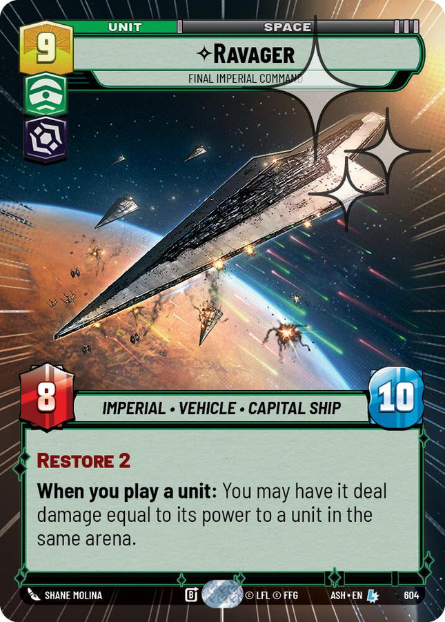 Ravager - Final Imperial Command (604) (Hyperspace Foil) (604) [Ashes of the Empire]