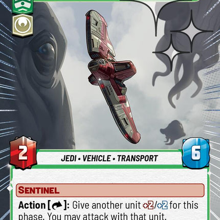 T-6 Shuttle 1974 - With a Mentor's Dedication (611) (Hyperspace Foil) (611) [Ashes of the Empire]