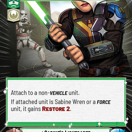 Sabine's Lightsaber - Not Alone (616) (Hyperspace Foil) (616) [Ashes of the Empire]