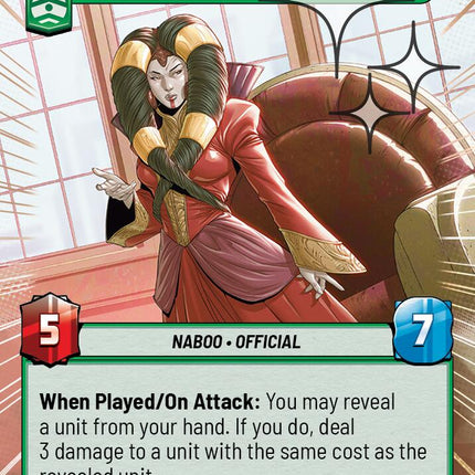 Queen Soruna - Willing to Fight (634) (Hyperspace Foil) (634) [Ashes of the Empire]