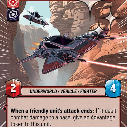 Vane's Snub Fighter - Brash and Proud (646) (Hyperspace Foil) (646) [Ashes of the Empire]
