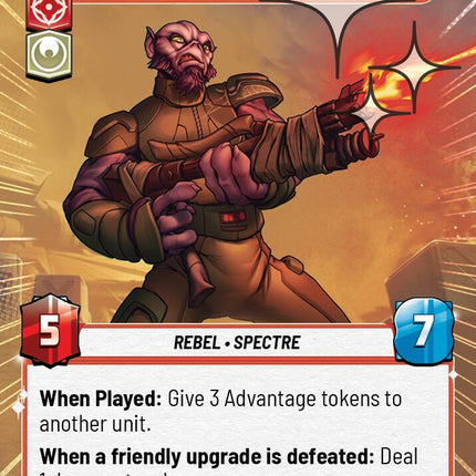 Zeb Orrelios - Fists Work Every Time (663) (Hyperspace Foil) (663) [Ashes of the Empire]