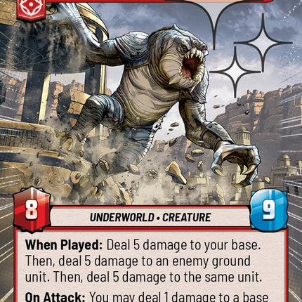 Boba Fett's Rancor - Emotionally Complex Creature (681) (Hyperspace Foil) (681) [Ashes of the Empire]