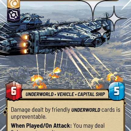 Gorian Shard's Corsair - Pirate Warship (698) (Hyperspace Foil) (698) [Ashes of the Empire]