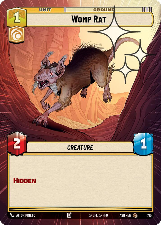 Womp Rat (715) (Hyperspace Foil) (715) [Ashes of the Empire]
