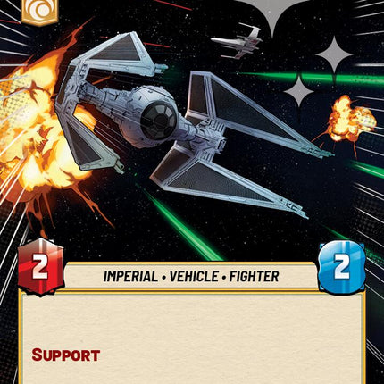 Flanking TIE Interceptor (717) (Hyperspace Foil) (717) [Ashes of the Empire]