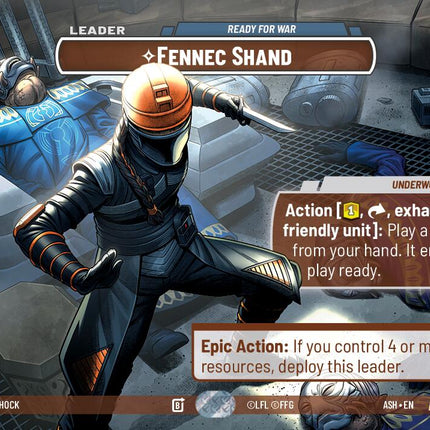 Fennec Shand - Ready for War (768) (Showcase) (768) [Ashes of the Empire]