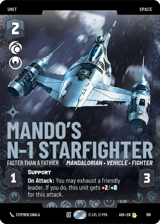 Mando's N-1 Starfighter - Faster than a Fathier (810) (Prestige) (810) [Ashes of the Empire]
