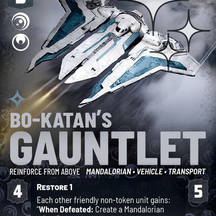 Bo-Katan's Gauntlet - Reinforce from Above (843) (Prestige Foil) (843) [Ashes of the Empire]