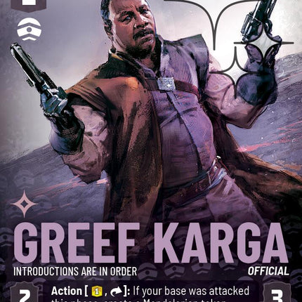 Greef Karga - Introductions are in Order (849) (Prestige Foil) (849) [Ashes of the Empire]