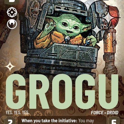 Grogu - Yes. Yes. Yes. (851) (Prestige Foil) (851) [Ashes of the Empire]