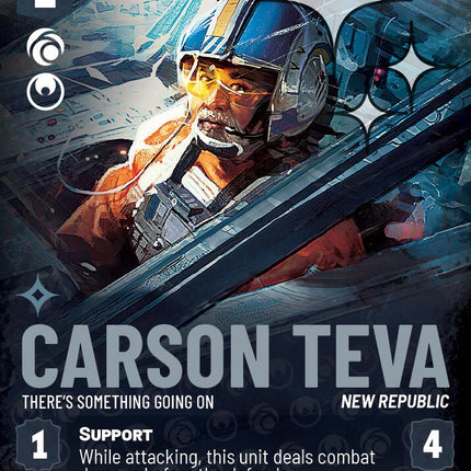 Carson Teva - There's Something Going On (856) (Prestige Foil) (856) [Ashes of the Empire]