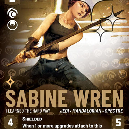 Sabine Wren - I Learned the Hard Way (858) (Prestige Foil) (858) [Ashes of the Empire]