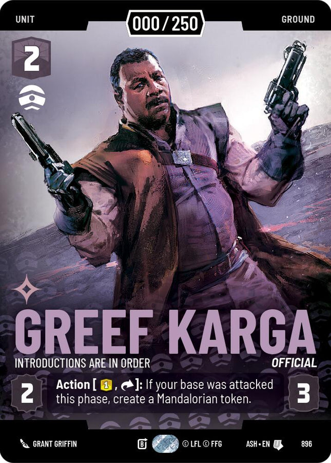Greef Karga - Introductions are in Order (896) (Serialized) (896) [Ashes of the Empire]