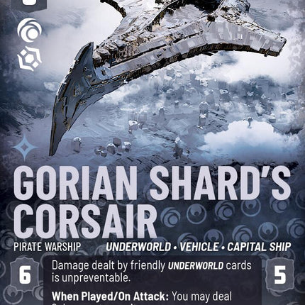 Gorian Shard's Corsair - Pirate Warship (902) (Serialized) (902) [Ashes of the Empire]