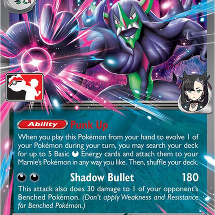Marnie's Grimmsnarl ex (136/182) [Prize Pack Series Nine]