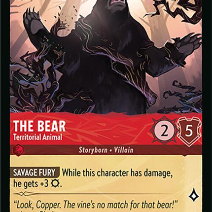 The Bear - Territorial Animal (112/207) [Attack of the Vine!]