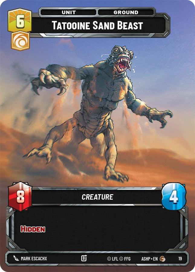 Tatooine Sand Beast (19) (19) [Ashes of the Empire Weekly Play Promos]