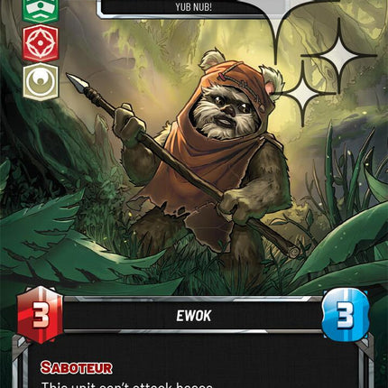 Wicket - Yub Nub! (23) (Foil) (23) [Ashes of the Empire Weekly Play Promos]