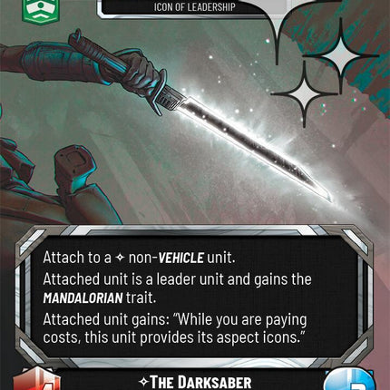 The Darksaber - Icon of Leadership (34) (Foil) (34) [Ashes of the Empire Weekly Play Promos]