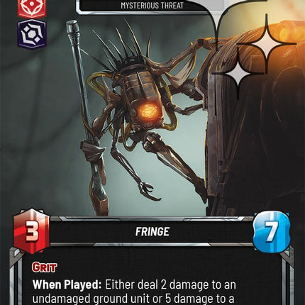 The Cyborg Mech - Mysterious Threat (35) (Foil) (35) [Ashes of the Empire Weekly Play Promos]