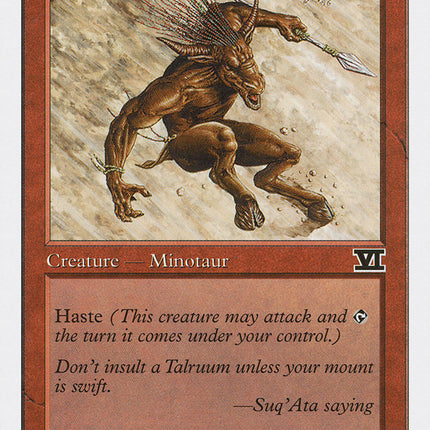 Talruum Minotaur [Classic Sixth Edition]