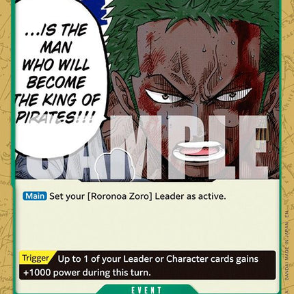 Luffy Is the Man Who Will Become the King of Pirates!!! [Starter Deck: GREEN Roronoa Zoro]