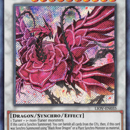 Ruddy Rose Dragon [LIOV-EN035] Secret Rare