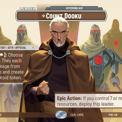 Count Dooku - Offering Aid (133) (133) [Galactic Championship 2026]