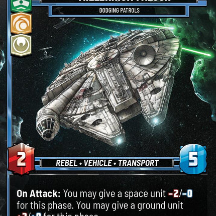 Millennium Falcon - Dodging Patrols (153) (Prize Wall) (Foil) (153) [Galactic Championship 2026]