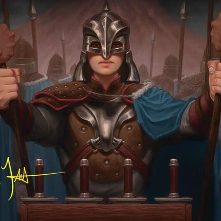 Bard's Attendant Art Card (Gold-Stamped Signature) [The Hobbit Art Series]