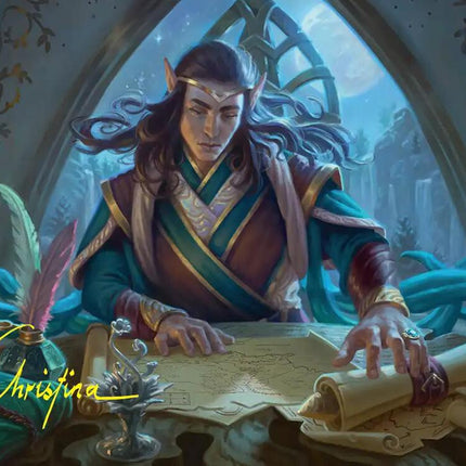 Elrond, Moon-Reader Art Card (Gold-Stamped Signature) [The Hobbit Art Series]