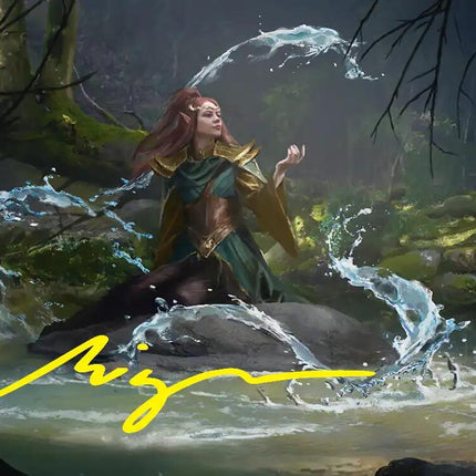 Mirkwood Meditator Art Card (Gold-Stamped Signature) [The Hobbit Art Series]