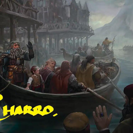 Uneasy Partings Art Card (Gold-Stamped Signature) [The Hobbit Art Series]