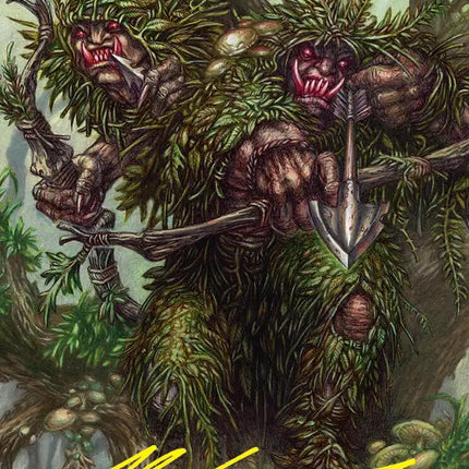 Orcish Bowmasters Art Card (Gold-Stamped Signature) [The Hobbit Art Series]