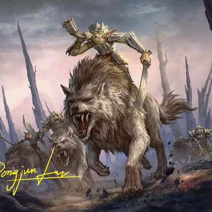 Signal the Onslaught Art Card (Gold-Stamped Signature) [The Hobbit Art Series]