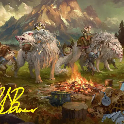 Mount Gundabad Mobilizes Art Card (Gold-Stamped Signature) [The Hobbit Art Series]